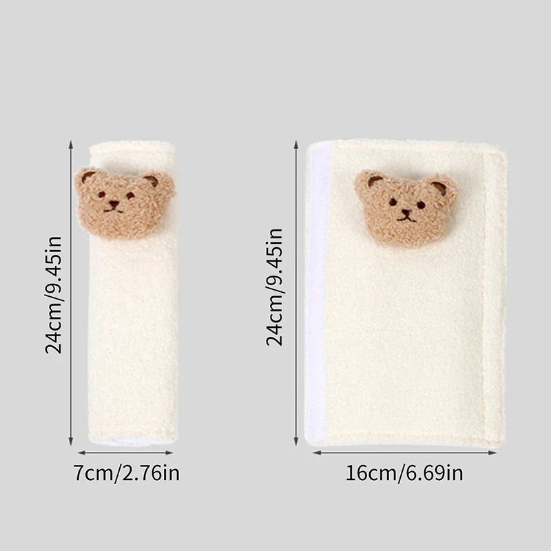 Plush Bear Seat Belt Cushion
