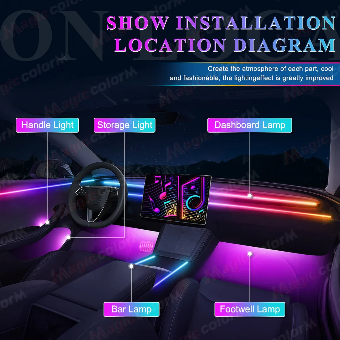 Magic Car Interior Lights Kit